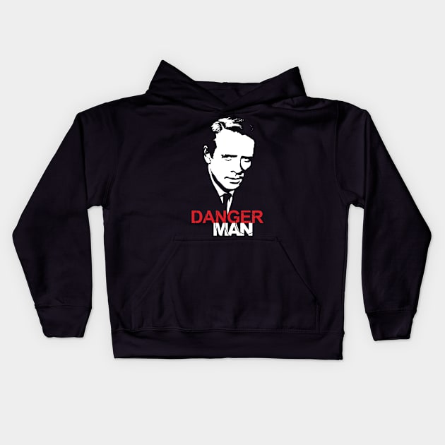 Danger Man Kids Hoodie by Design_451